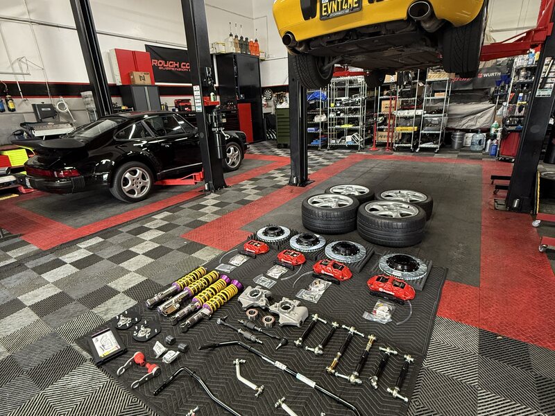 Suspension and alignment work at Dynamic Autoworks