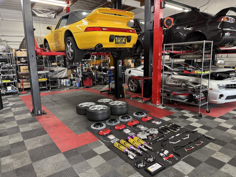 Suspension and alignment work at Dynamic Autoworks