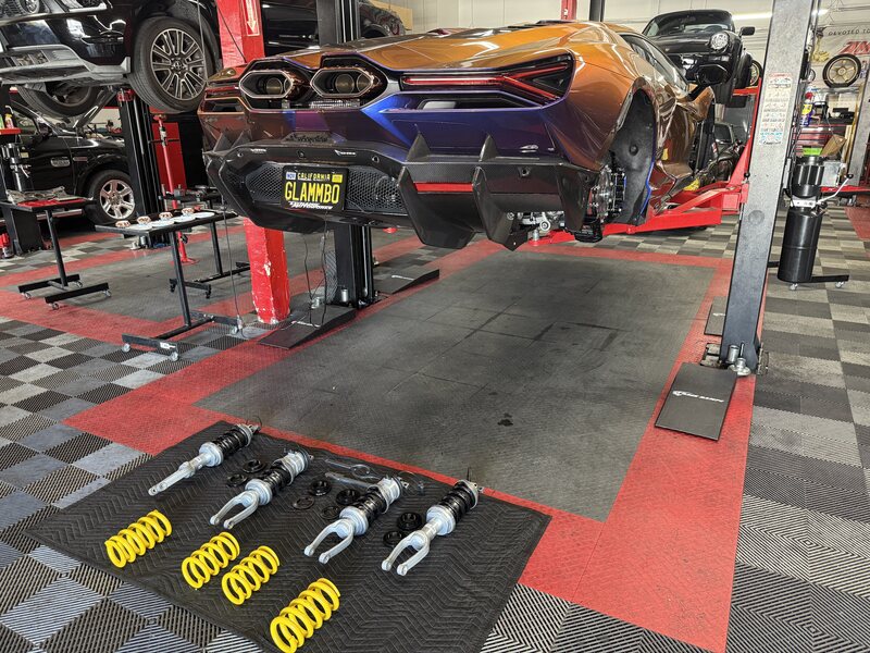 Suspension and alignment work at Dynamic Autoworks