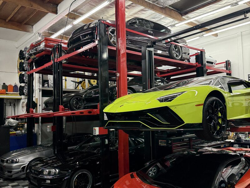 Track preparation work at Dynamic Autoworks