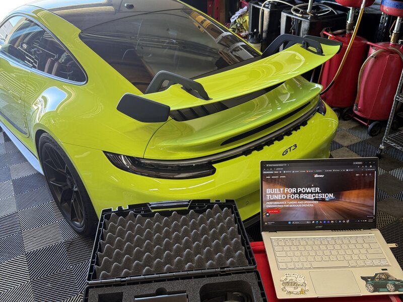 Track preparation work at Dynamic Autoworks